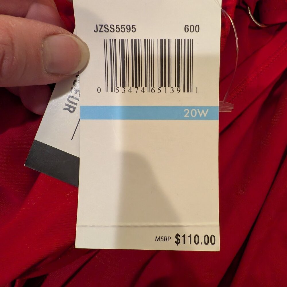 Jantzen Classics Tummy Control Skirted One Piece Swimsuit Size 20W New With Tags - Picture 7 of 9